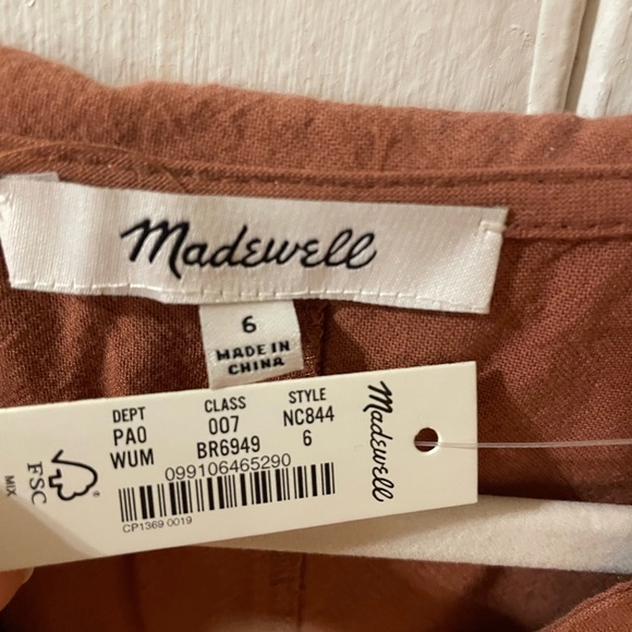 NET Madewell Pink Ruffle Collar Button-up Shirt - Picture 4 of 4